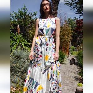 New TALLULAH & HOPE Martha dress in white. Size S